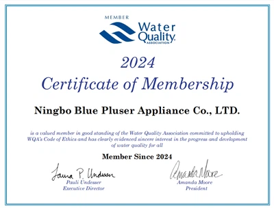 Blue Pluser WQA -certifiering